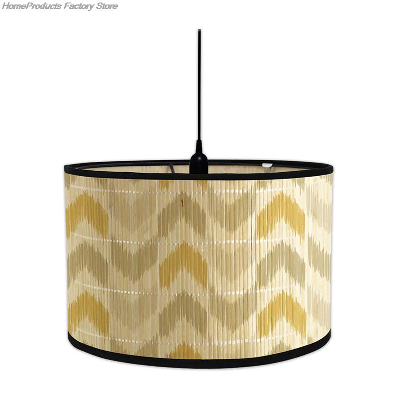 European Style Chandelier Bamboo Lampshade Retro Japanese Style Art Lamp Shade Living Room Light Shade Homestay Decor Lamp Cover