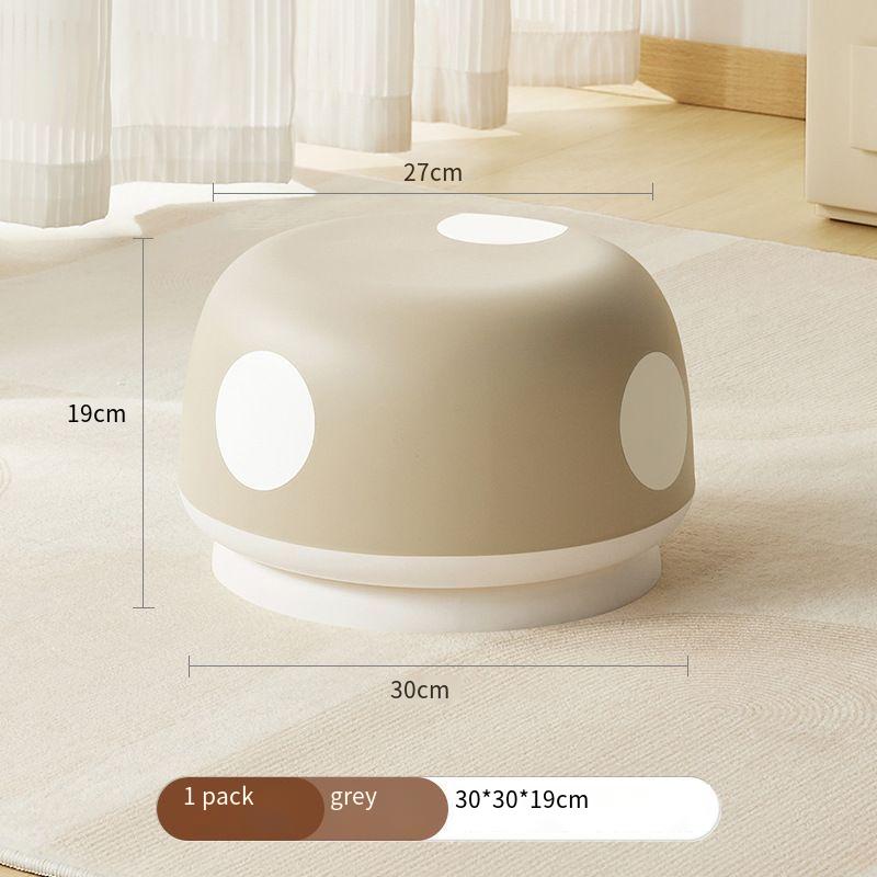 Mushroom Change Shoe Bench Home Makeup Seat Porcelain Stool Lounge Plastic Small Footrest Cushion Padded Stool Space-Saving Gift