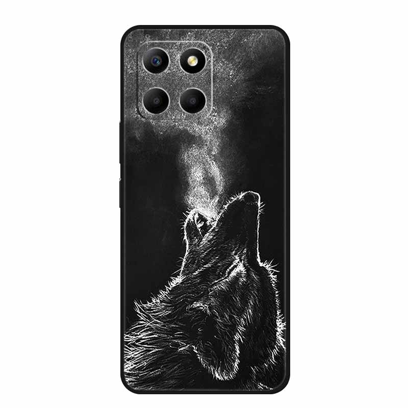 Soft Silicone Covers For Honor X8 5G Case x8 X8A 4G Wolf Lion TPU Back Covers For Huawei Honor X8 Phone Cases HonorX8A Coque Bag