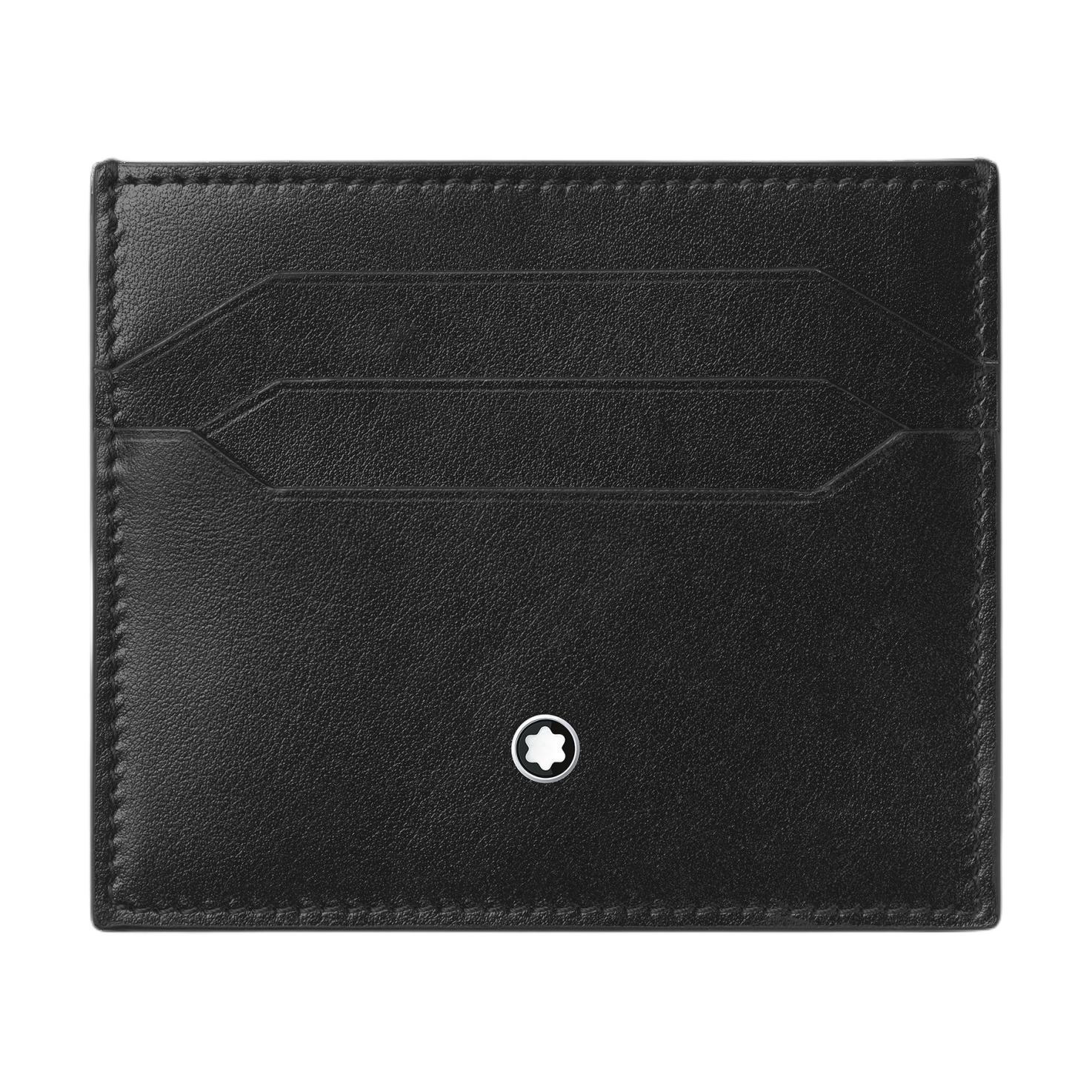 

Montblanc Meisterstück Hexagonal White Star Logo Embossed Mont Blanc Pattern Leather Card Holder Men Card Holder Black 198299 Gift Set(Basic Set+Box+Shopping Bag)