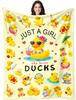 Duck Blanket Gifts for Duck Lover Ducks Themed Gifts for Women Kids Adults Soft Flannel Ducks Throw Blanket