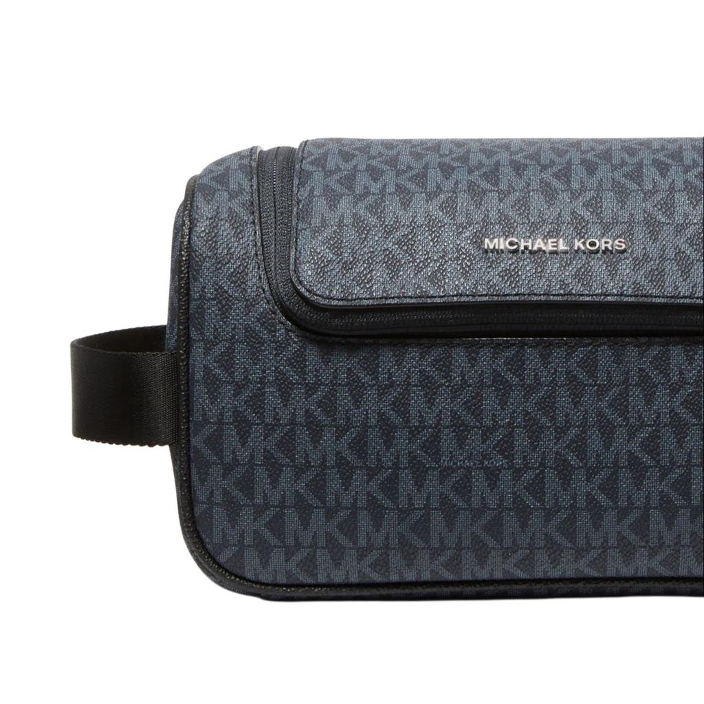 New MICHAEL KORS MK Cooper Artificial Leather Shoulder Bag Medium Men's Marine Blue 37U2LCOT6B-502