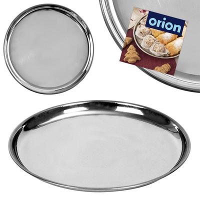 Steel Tray Kitchen Tray Plate Serving Platter Round 18 Cm