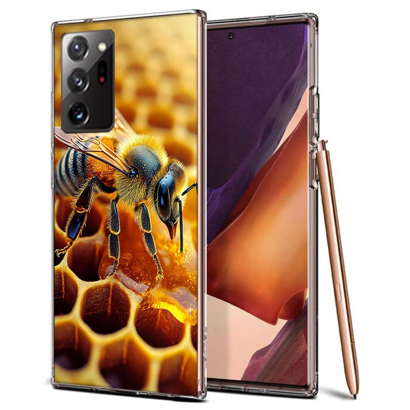 Bees and Honey in the Honeycomb Phone Case for Samsung A55 A35 A25 A15 A07 A05S A16 A17 A26 A36 A37 A56 A57 Galaxy Note 20 10 A5