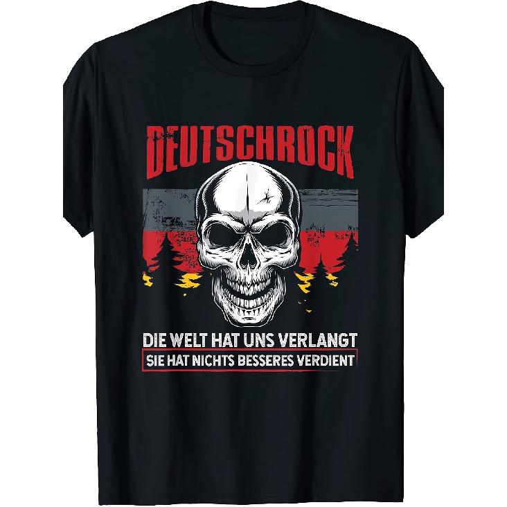 T-Shirt with German Text Die Welt Hat Uns Verand Unisex T-Shirt Versatile Perfect for Home|Outdoor|Work|Gifting (Birthdays|Valentine'S Day|Mother'S