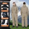 Motorcycle Riding Coldproof Clothing Winter Fashion Waist Designwarm Cotton Jumpsuit,thickened Waterproof Snowmobile Suit