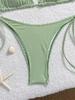 2026 Europäischer Karomuster Dreieck-Bikini - Sexy & Stilvolle Urlaubs-Bademode für Damen