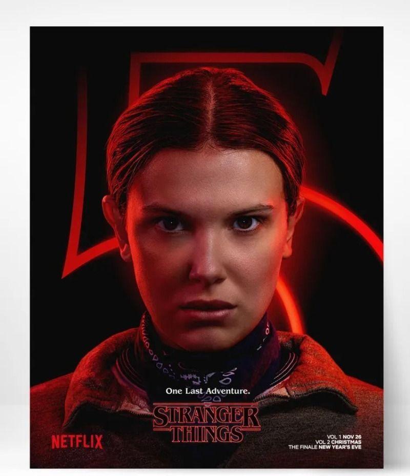 Stranger Things Season 5 Poster Tin Sign 20x30 cm Retro Wall Decor