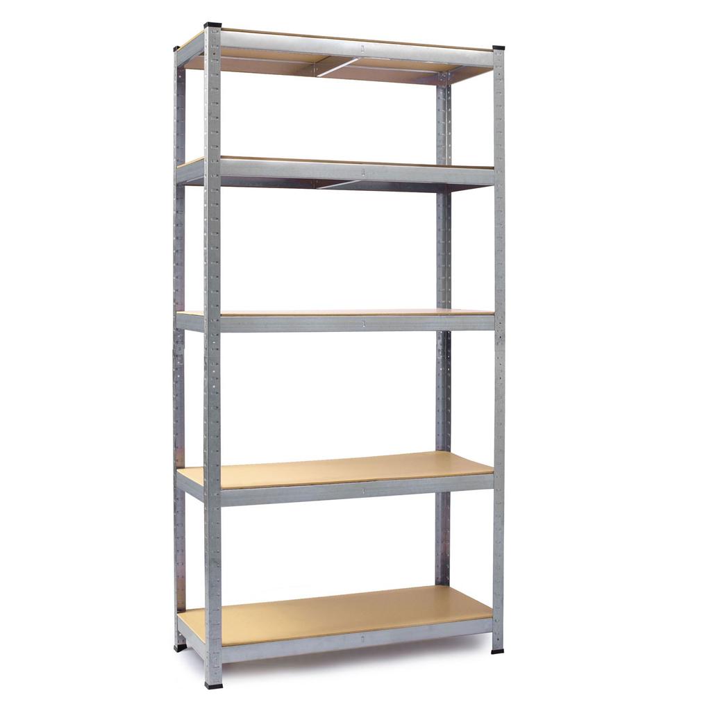 Metalowy Regał Magazynowy Zestaw 2 Szt. 150 X 75 X 30 Cm Humberg Hr-810