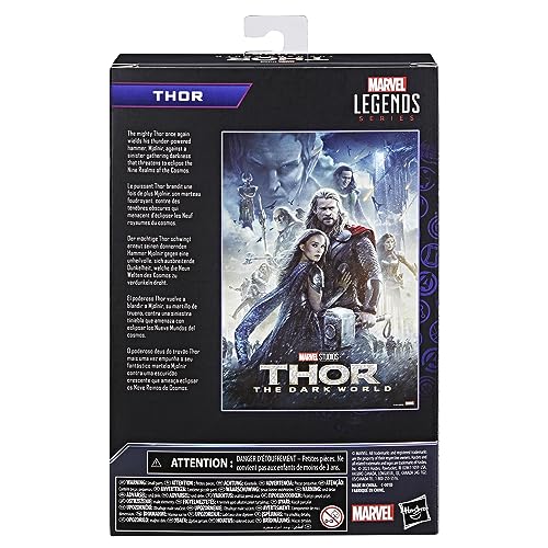 Hasbro Avengers Marvel Legends Series Infinity Saga Thor, Thor: The Dark World 6-inch Action Figure, Marvel Legends Action Figure F8342, Authentic