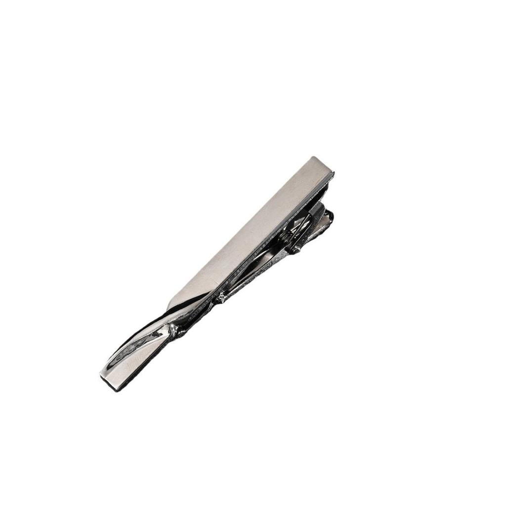 Luxury 4-Color Tie Clip with Slanted Edge for Men's Formal Business Suits