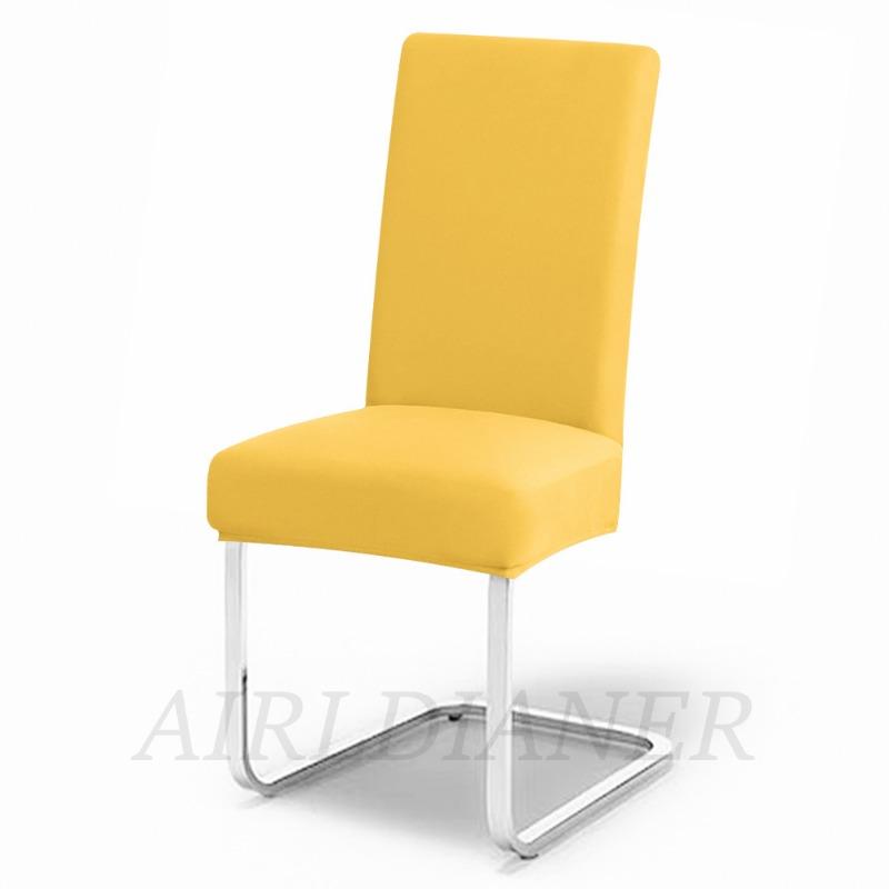 Solid Elastic Chair Seat Covers Spandex Plain Chair Covers Anti-dust Restaurant Chair Slipcover Wedding Office Dinning Chairs