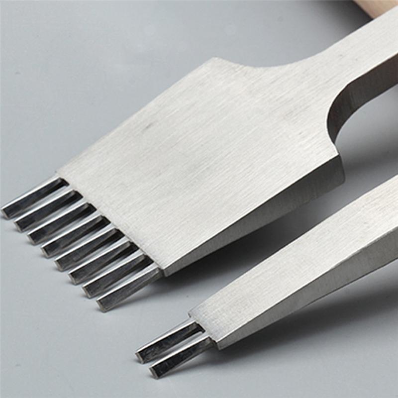 Chisel en Cuir Affûté de Haute Qualité Style Français Fer à Surpiquer Acier à Outils Outil de Perforation du Cuir Poli-3,85 Mm
