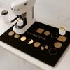 Coffee Machine Mat Drain Pad For Kitchen Non-slip Dish Drying Mats Quick Dry Tableware Faucet Placemat Dinnerware