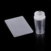 2 In 1 Clear Jelly Nail Art Stamping Kit Soft Stamper + Scraper Manicure Tool