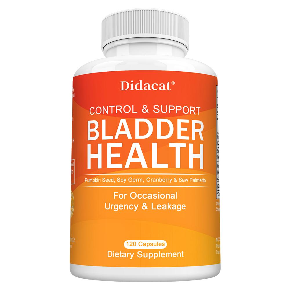 Bladder Support Dietary Supplement, Pumpkin Seed Cranberry Saw Palmetto Soy Germ Extract, 120 Capsules 60‑Day Supply