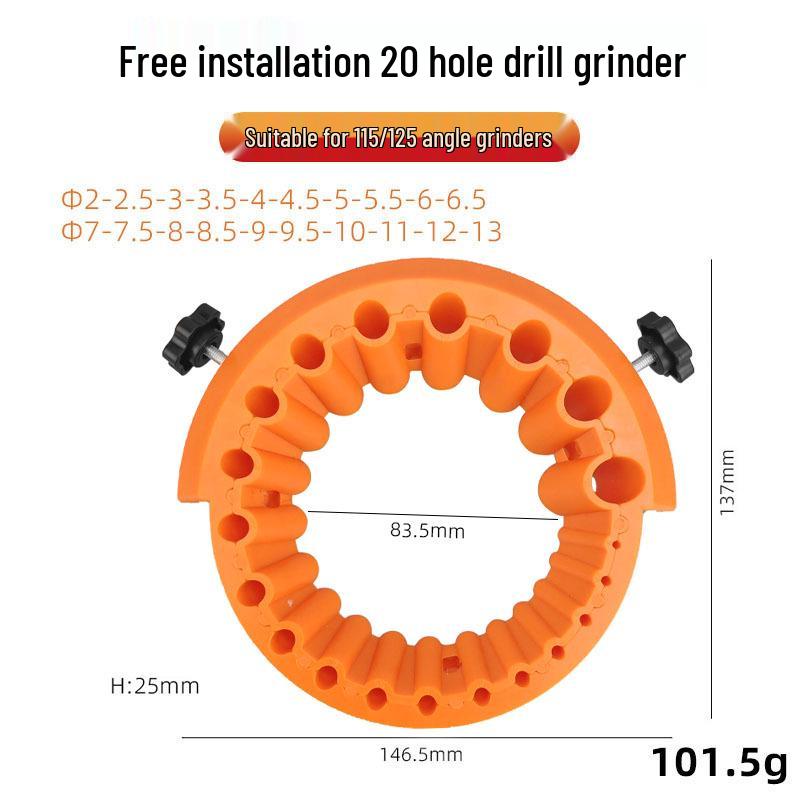 Angle Grinder Drill Bit Sharpener: Multi-Spec Drill Bit Grinding and Polishing Tool