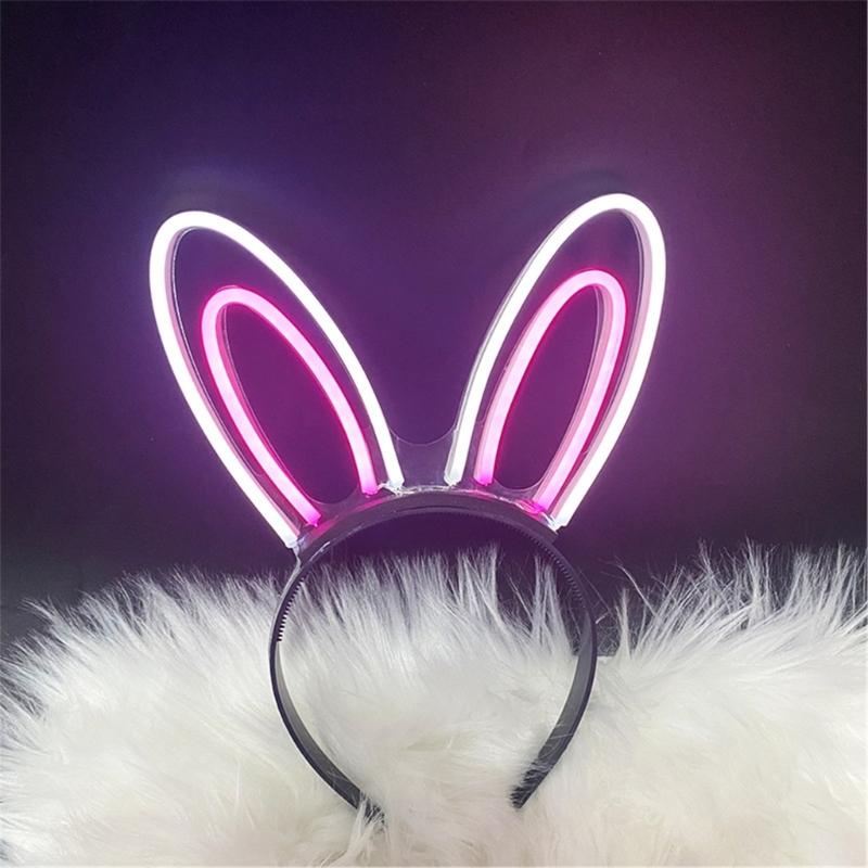 LED Glowing Hairband For Parties With Color Changing Lights And Comfortable LED Costume Props Role Play Birthday Party
