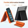 Silicone multifunctional folding stand flexible silicone aluminum desktop stand mobile phone and adjustable from multiple angles anti slip deskto