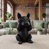 3pcs Animal Crafts French Bulldog Statue Decorations Dog Ornaments  Desktop Decoration