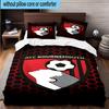 Set Biancheria da Letto Stampato con Stemma AFC Bournemouth 3 Pezzi Copripiumino Chiusura Include 1 Copripiumino e 2 Federe Set Biancheria da Letto Decorazioni per la Casa Regali