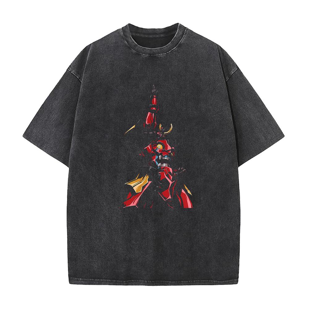 Tengen Toppa Gurren-Lagann Manga Tričko Kamina Potisk Tričko Pánské Unisex Oblečení Vintage Prané Tričko Oversized Tričko Top