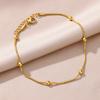 Stainless Steel Imitation Pearl Anklets for Women Gold Color Chain Ankle Bracelet Anklet Summer Beach Jewelry Accessories Gift