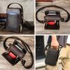 Retro Crazy Horse Leather Crossbody Phone Bag - Compact Outdoor Travel Storage
