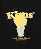 Kimseupeulesikoteunmakes (Unisex) Popcorn Flower Tee Black