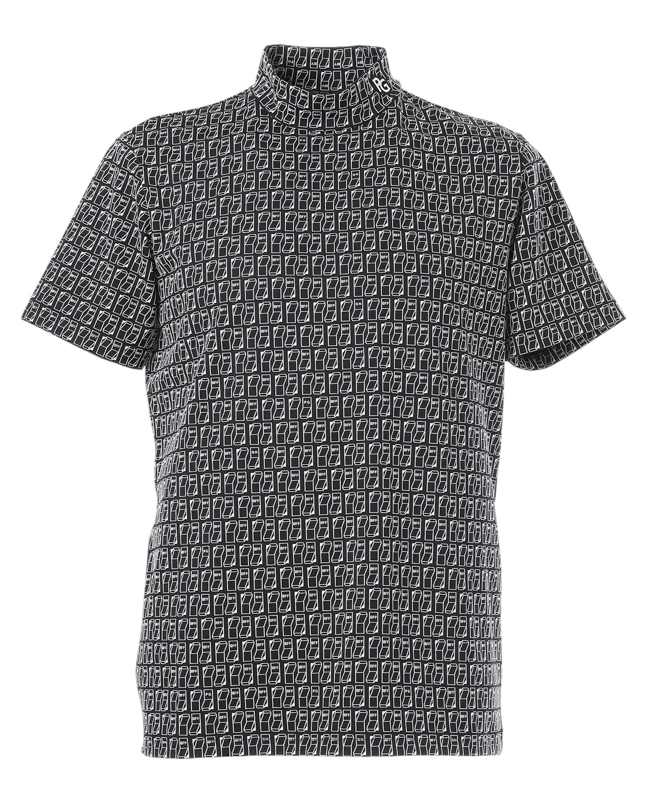 

PEARLY GATES Short Sleeve High Neck Shirt Quick UV Switch Golf Navy Base Size 5 Men s (Moisture Wicking, Drying, Protection, Pattern) / / 053-5167401