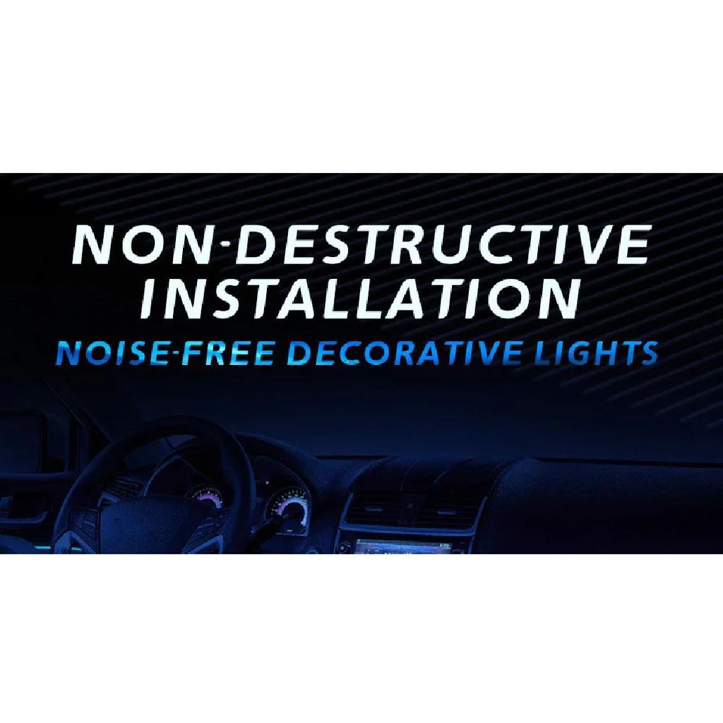 22 Modes 20 Colors 1-5M Car USB RGB LED Light Strip Interior Ambient Light Hand Control Invisible Fiber Optic Atmosphere Lamp