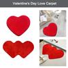 Red Love Heart Carpet Valentine's Day Double Heart Carpet Atmosphere Non-slip Living Room Bedro U9Q6