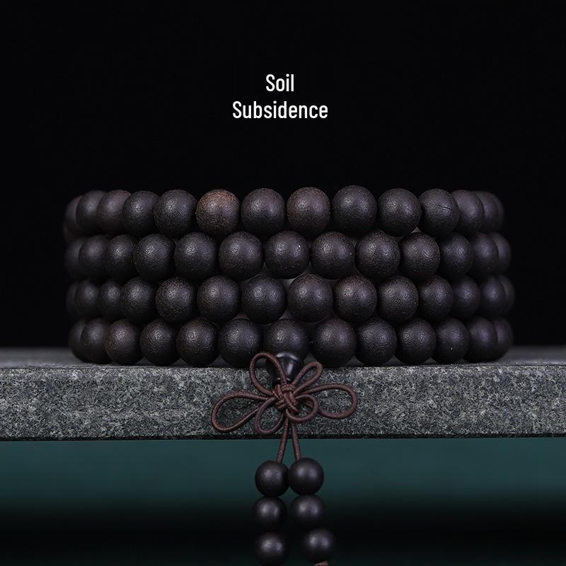 Buddhist 108 Beads Bracelet: Red Sandalwood, Green Sandalwood, Ebony Wood Rosary Necklace