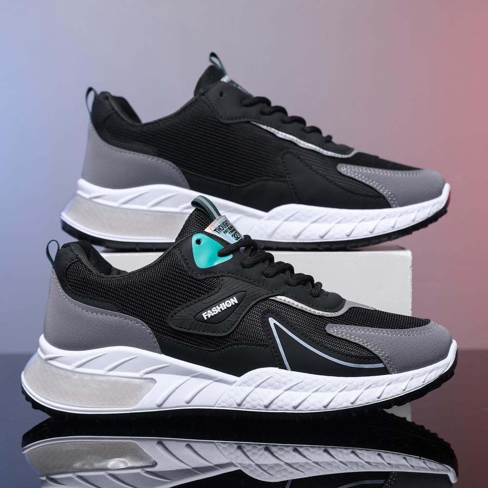 Foreign Trade Spring 2025 New Men's Shoes Men's Casual Shoes Inner Height Increase Deodorant Breathable Trend Sports Shoes Men's Shoes