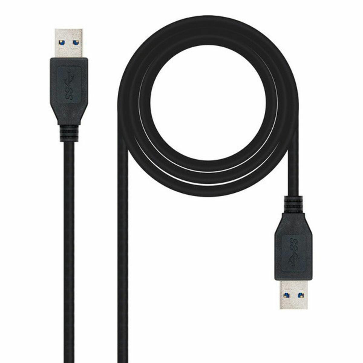 

Câble USB 3.0 A vers USB A NANOCABLE 10.01.1002 Noir