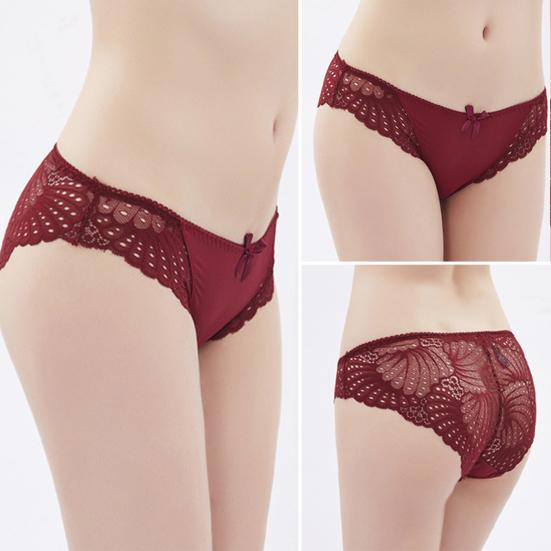 Trendy dámské spodky chladivé elastické dámské kalhotky Pure Color s nízkým pasem pro vnitřní nošení