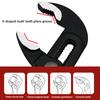 7/10/12 Inches Multifunctional Water Pump Tongs Universal Wrenches With Large Openings Quickly Adjusted Water Heating Wrench