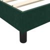 Bed Frame Without Mattress Dark Green 80 X 220 Cm Velvet