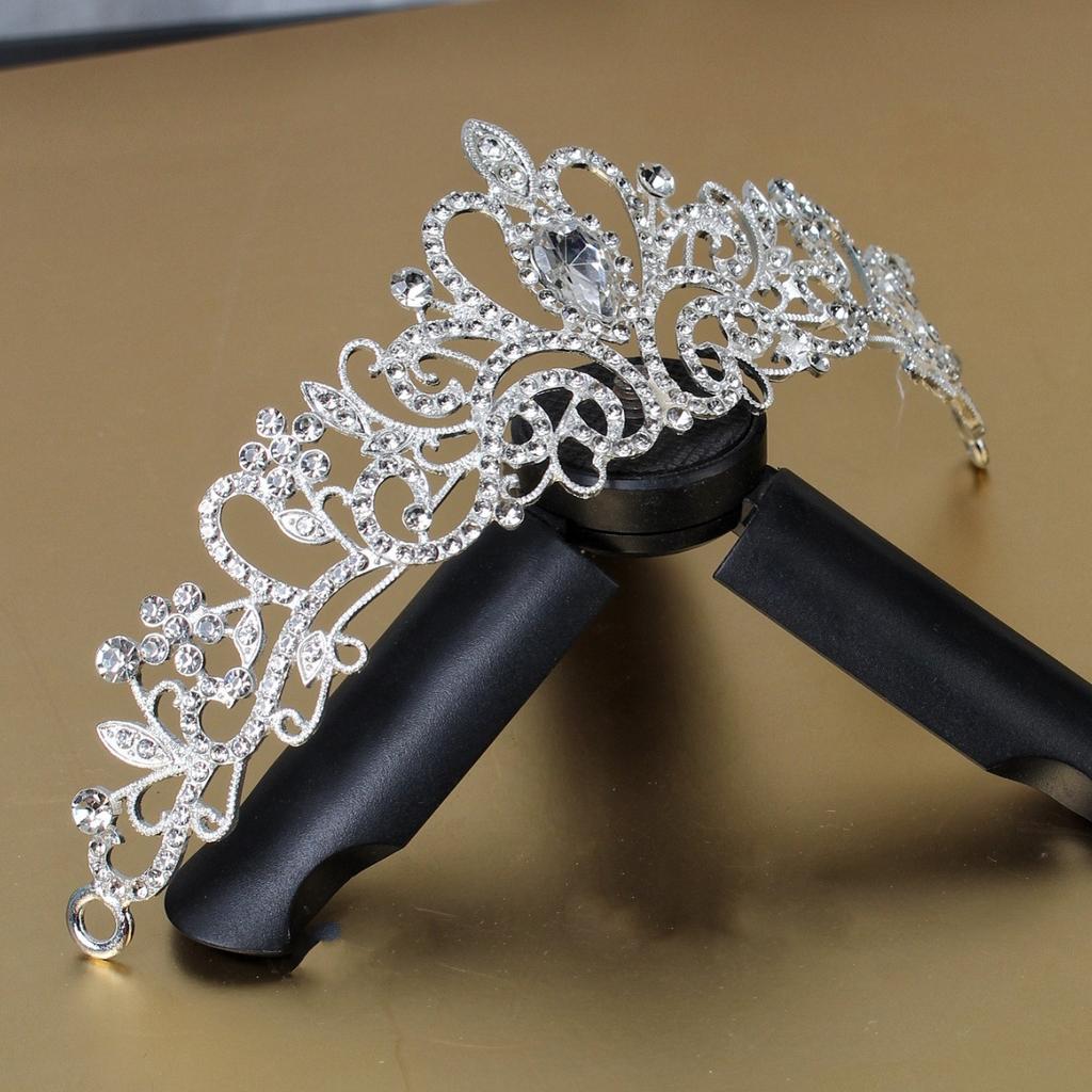 Bridal Tiara, Big Crown Wedding Accessories, Hair Accessories, Rhinestone Headband, Wedding Accessories
