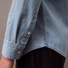 Calvin Klein Comfortable Minimalist Pointed Collar Denim Button-Up Shirt Men Shirts Blue 40BM796-450