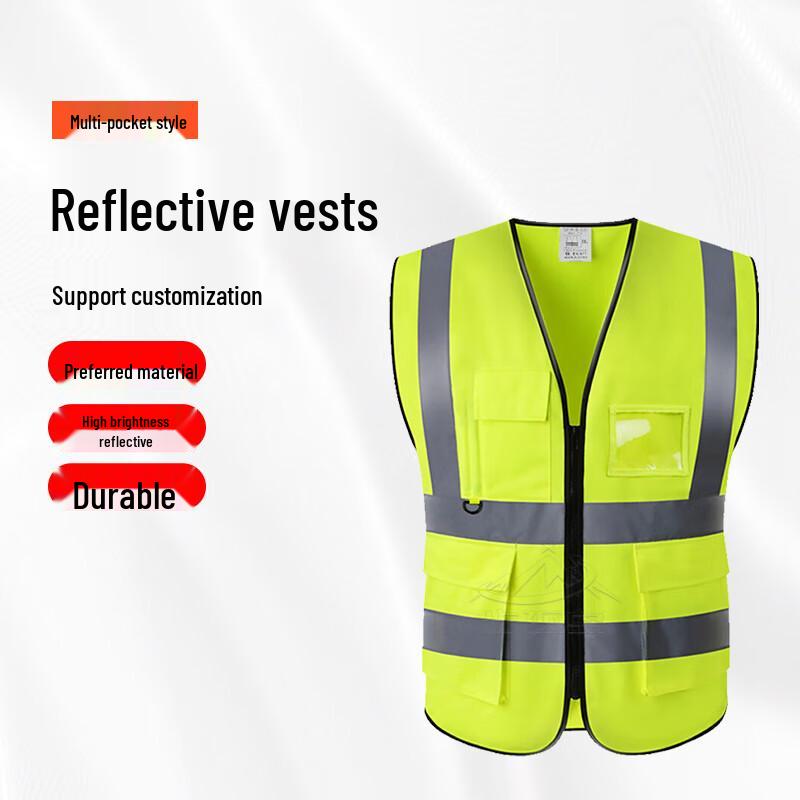 Multi-Pocket Reflective Safety Vest