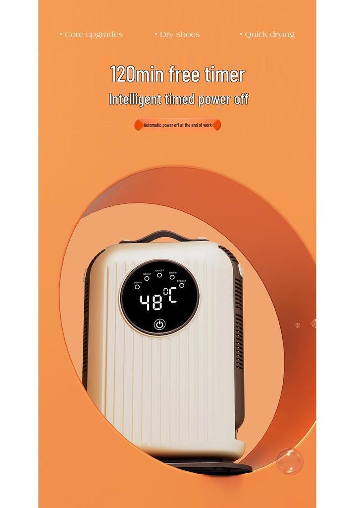 Foldable Retractable Shoe Dryer with Smart Temperature Control and Deodorizing Feature