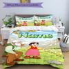 Custom Name Alpine Friends Print 3Pcs Bedding Set,Duvet Cover with 2 Bedro,Pillowcase Home Birthday Gift