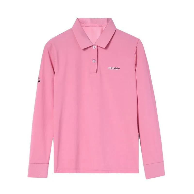 Fashionable Autumn Top Middle-aged Lapel T-shirt Polo Shirt New Long-sleeved T-shirt for Women Fashion Print