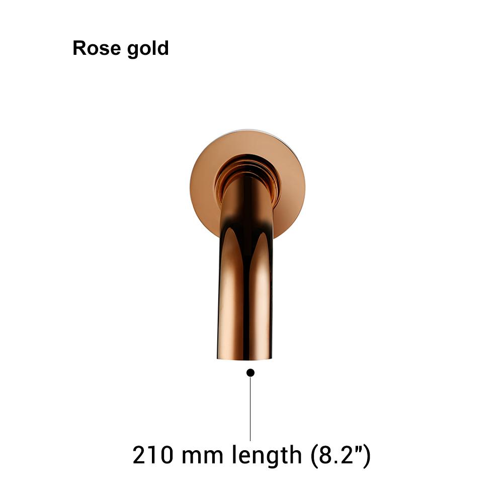 Bagnolux Black Brushed Polished Chrome Stainless Steel Rose Gold Brass Round Bathtub Spout Basin Bathroom Faucet