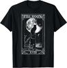 Tarot Moon Tarot Card, Cat Crescent Moon Graphic T-Shirt, Unisex Tees
