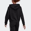 Adidas 3-Stripes Classic Hoodie Women Tops Black GL1460