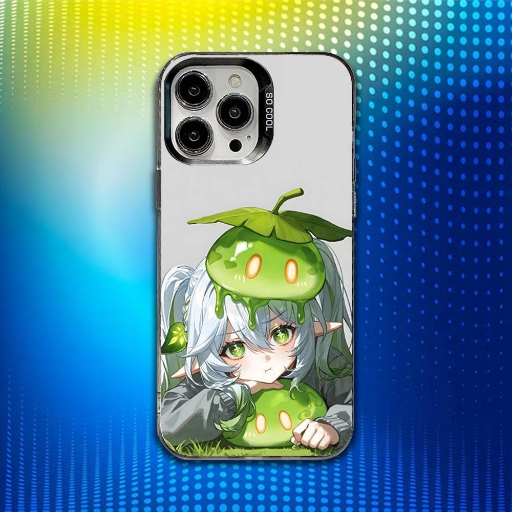 G-Genshin Impact N-Nahida Phone Case For iPhone 16,15,14,13,12,11,Mini,Pro,SE,MAX White Matte Shockproof Cover
