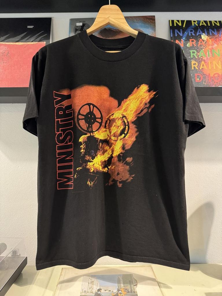 Ministry Tapes of Wrath Tour 1998 Black Cotton Shirt Unisex S-5XL KH14163