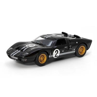 1/32 1966 Ford GT40 Metalowy Model Samochodu Sportowego Odlewany Metalowy Zabawka Samochód Wyścigowy na Torze Model Pojazdu Symulacja Kolekcja Prezent dla Dzieci